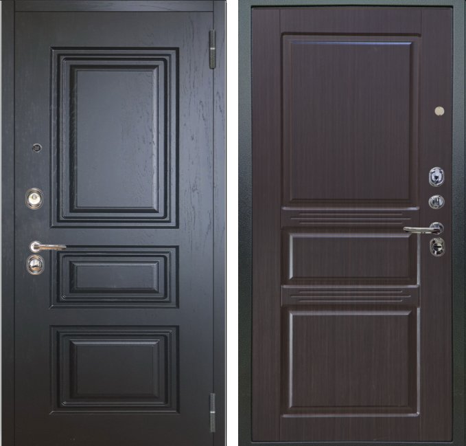 Фото Дверь Аргус ЛЮКС 3К Скиф-Горький-Шоколад Антик серебро DIS006860